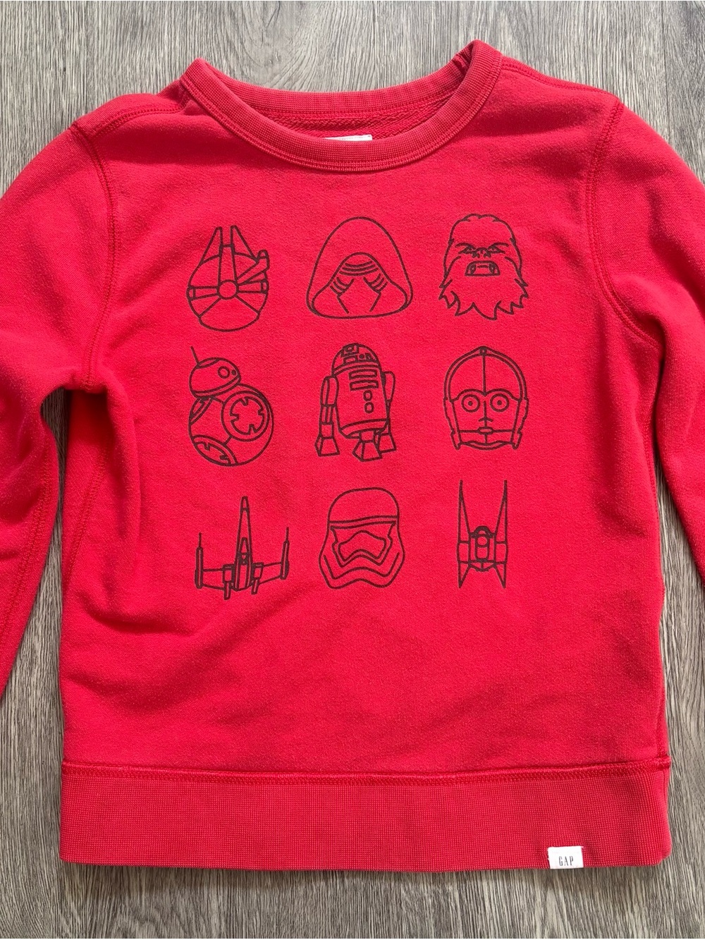 GAP Kids Red Star Wars Icon Sweatshirt